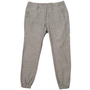 Rag & Bone Trouser Joggers sz 27 (Meas 31x28.5 10" Rise) Speckle Gray Pants A10